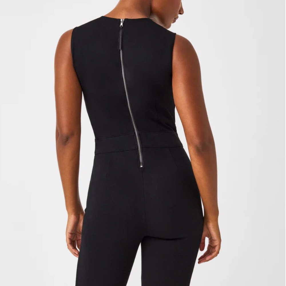 NWT - Brand new Spanx - The Perfect Jumpsuit -black sz Medium Tall - Picture 4 of 6